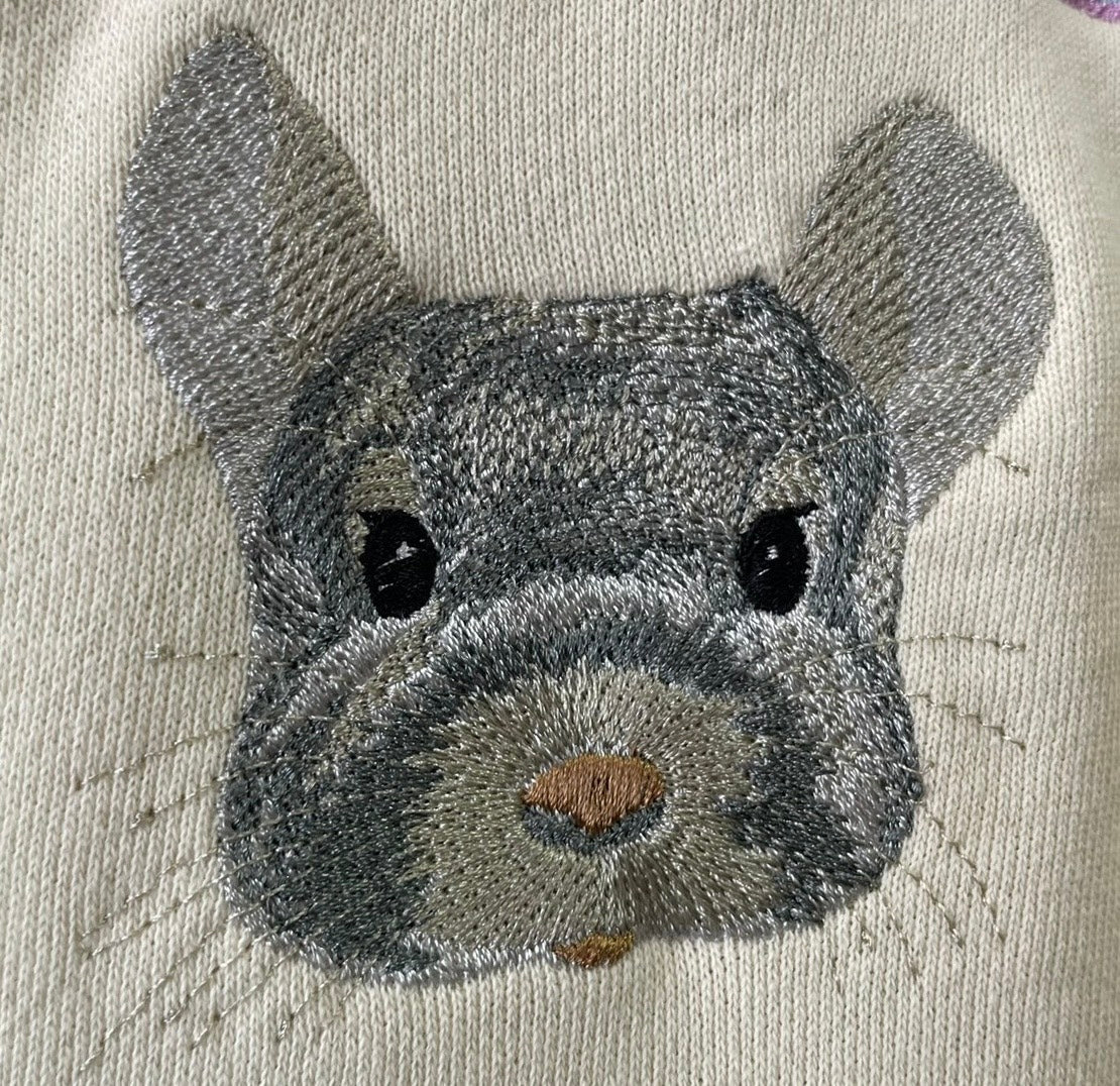 ペット刺繍のリアル刺繍Tシャツ(うちの子刺繍)