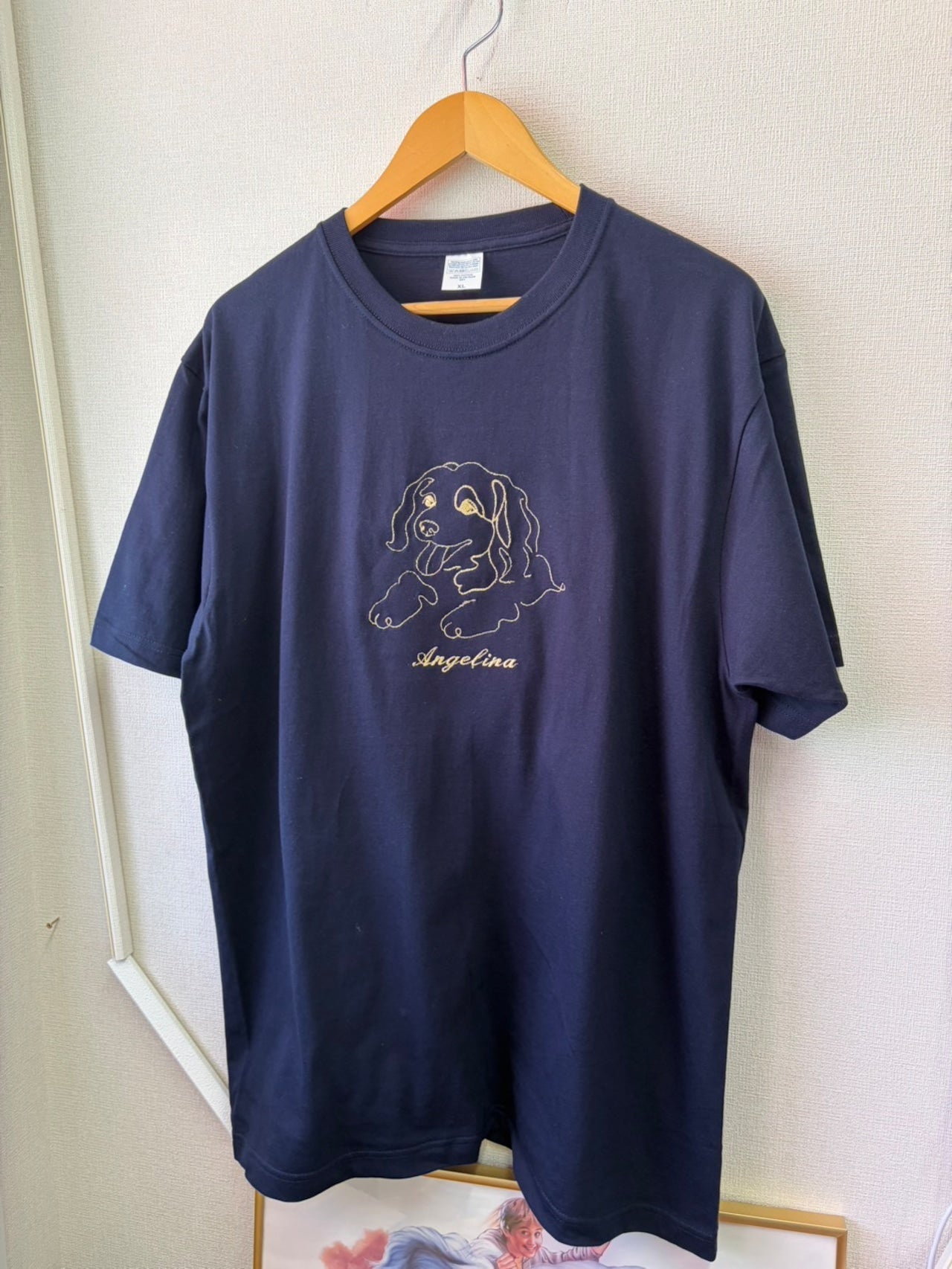 ペット刺繍　ラインアートスタイル｜Tシャツ（顔 or 全身・１匹のみ）