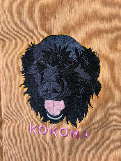 ペット刺繍　リアルスタイル｜クッションカバー（顔 or 全身 １匹のみ）