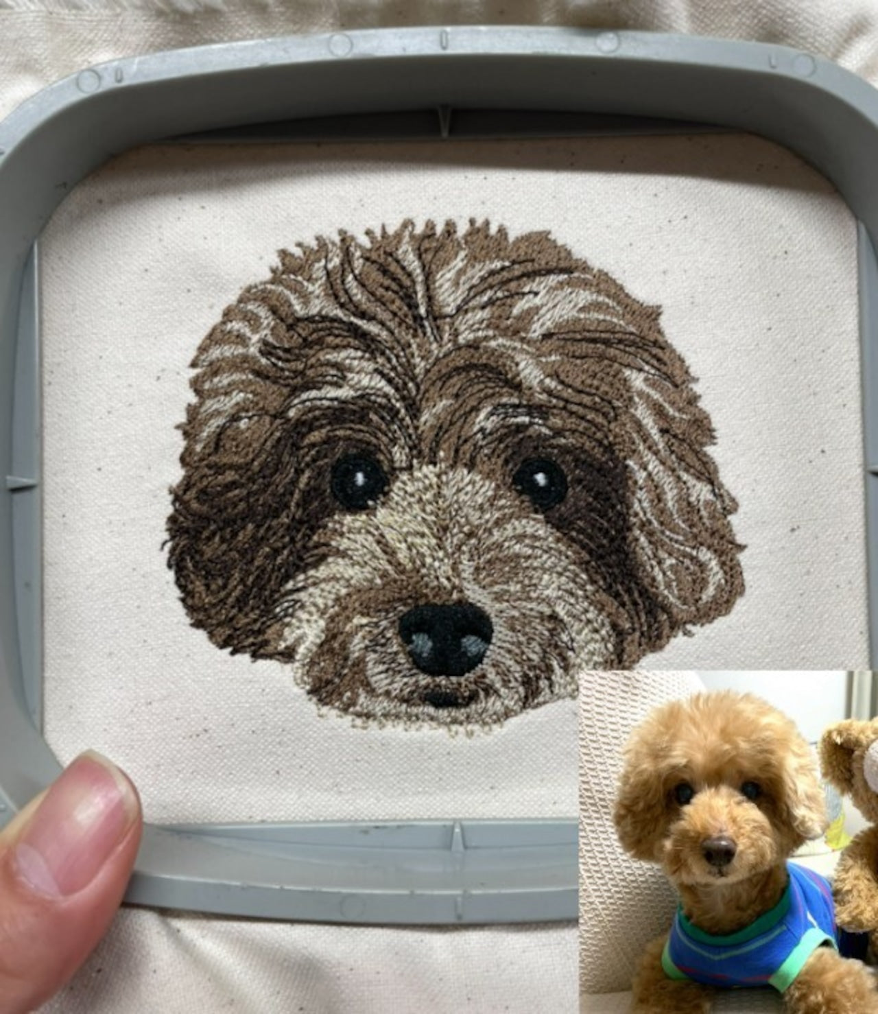【事前相談】写真からつくるペット刺繍アイテム｜完全オーダーメイド（２匹専用）