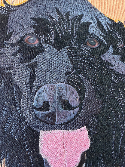 ペット刺繍　リアルスタイル｜クッションカバー（顔 or 全身 １匹のみ）
