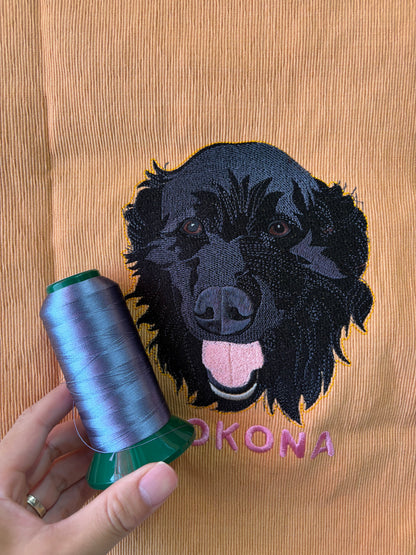 ペット刺繍　リアルスタイル｜クッションカバー（顔 or 全身 １匹のみ）