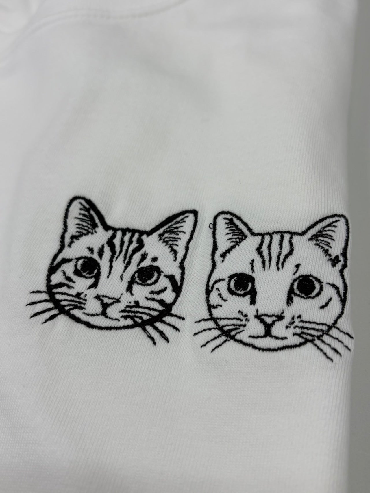 （ペット刺繍メーカー専用）線画刺繍Tシャツ