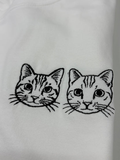 （ペット刺繍メーカー専用）線画刺繍Tシャツ