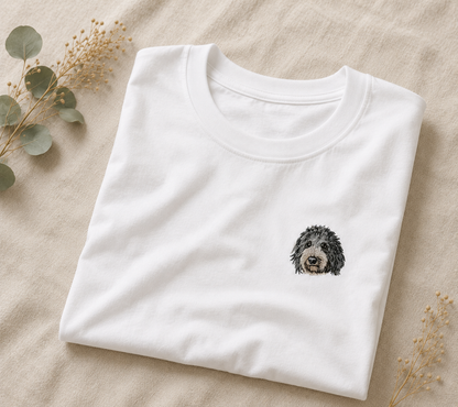 ペット刺繍のリアル刺繍Tシャツ（うちの子刺繍）