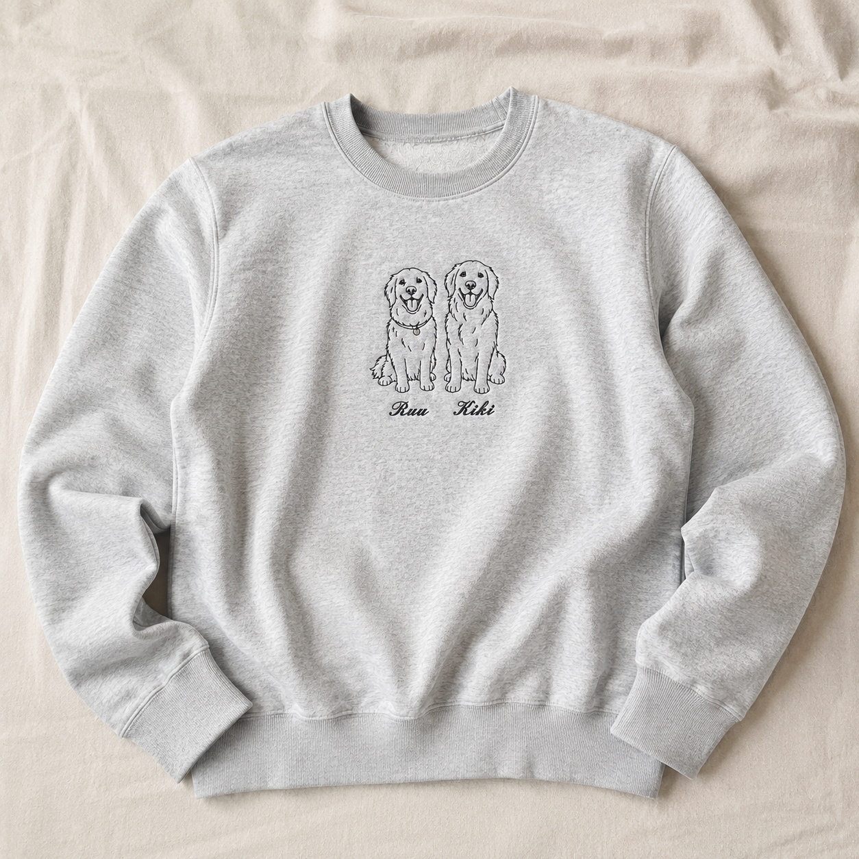 （ペット刺繍メーカー専用）線画刺繍トレーナー