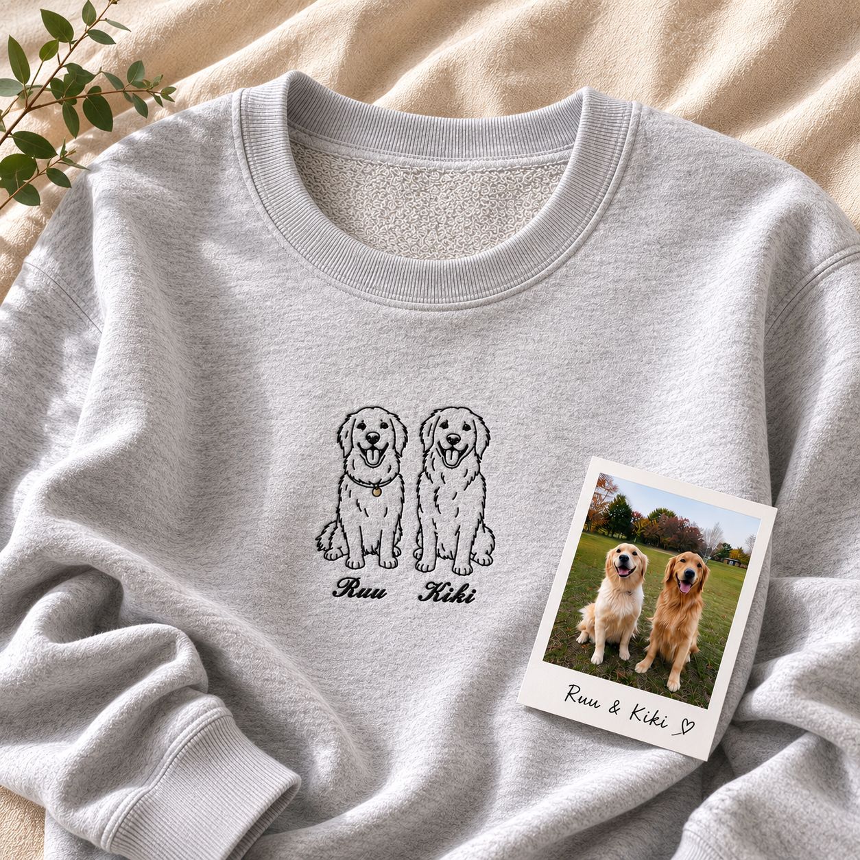 （ペット刺繍メーカー専用）線画刺繍トレーナー