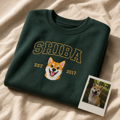 （ペット刺繍メーカー専用）アメカジ海外アニメ刺繍トレーナー