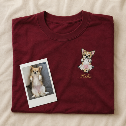 （ペット刺繍メーカー専用）イラスト刺繍Tシャツ