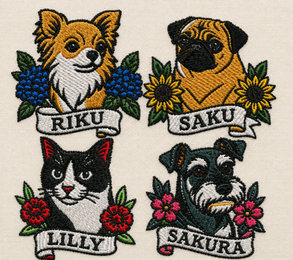 刺繡パーカー（タトゥーフラッシュ）