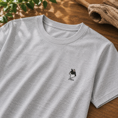 ミニワンポイント　刺繍Tシャツ