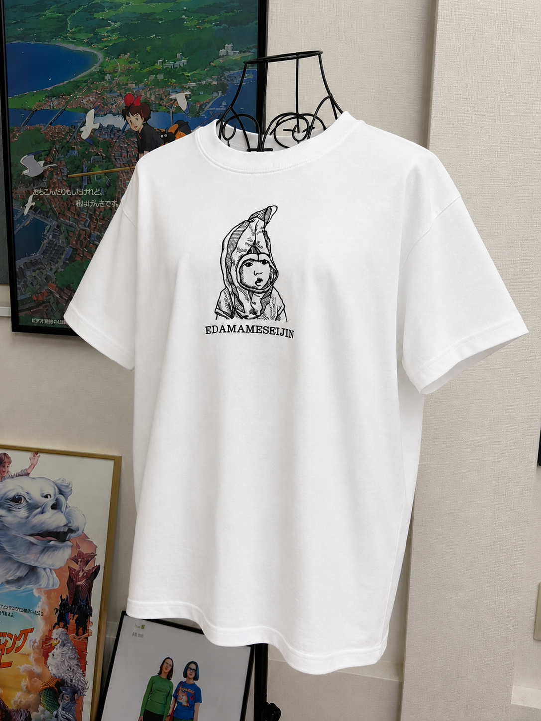 スマホ写真からつくるデッサン刺繍Tシャツ