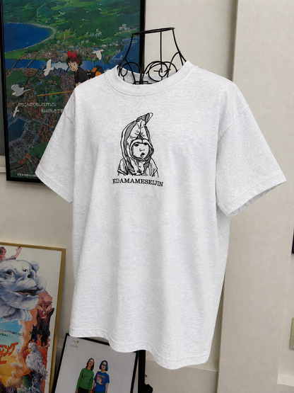 スマホ写真からつくるデッサン刺繍Tシャツ