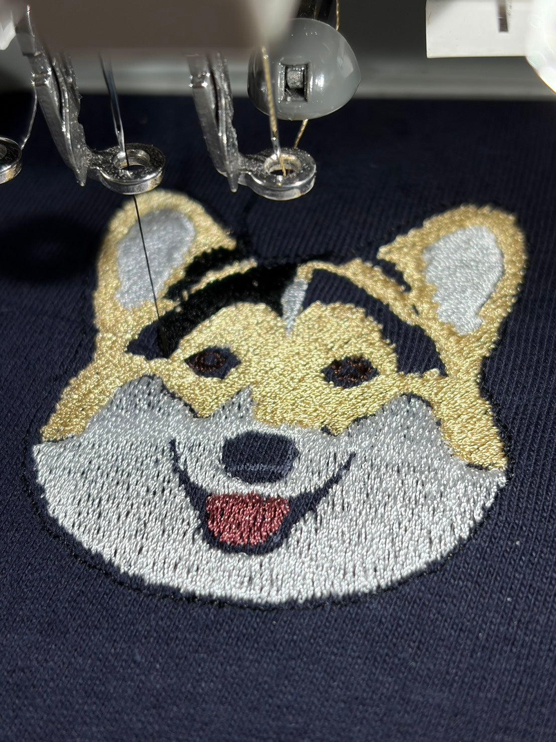 ペット刺繍　イラストスタイル｜Tシャツ（顔・１匹のみ）