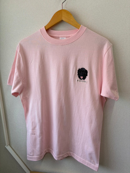 ペット刺繍のリアル刺繍Tシャツ（うちの子刺繍）