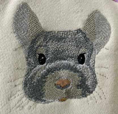 ペット刺繍のリアル刺繍Tシャツ（うちの子刺繍）