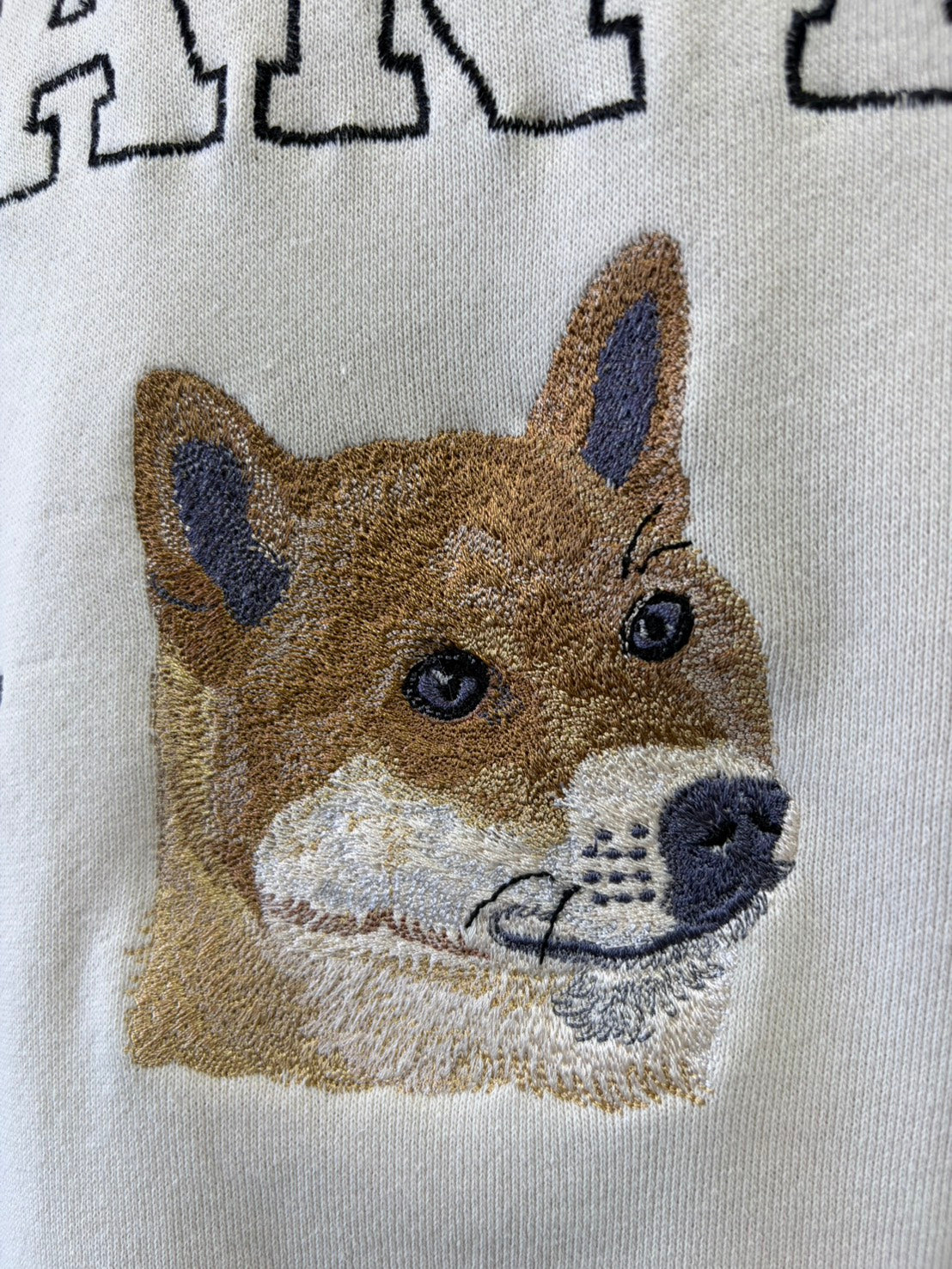ペット刺繍　アメカジトレーナー　リアルスタイル