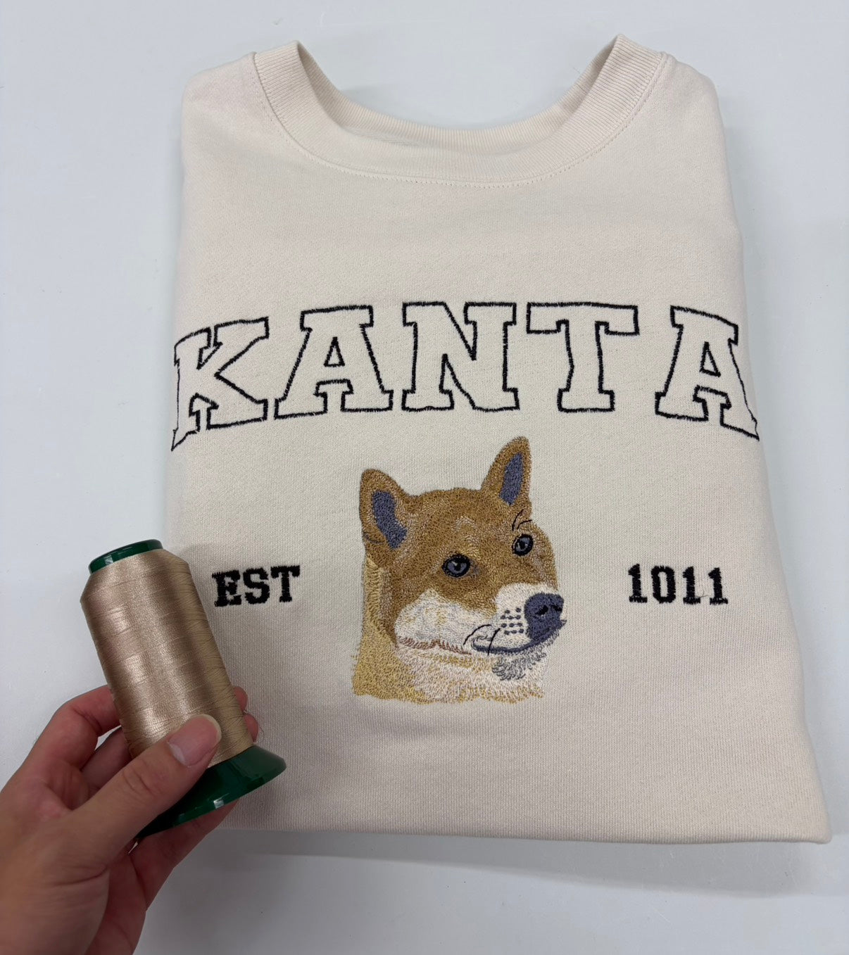 ペット刺繍　アメカジトレーナー　リアルスタイル