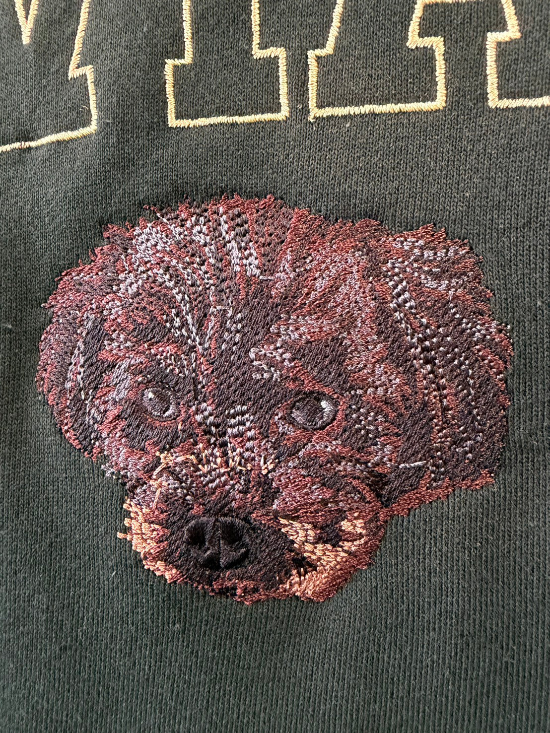 ペット刺繍　アメカジトレーナー　リアルスタイル