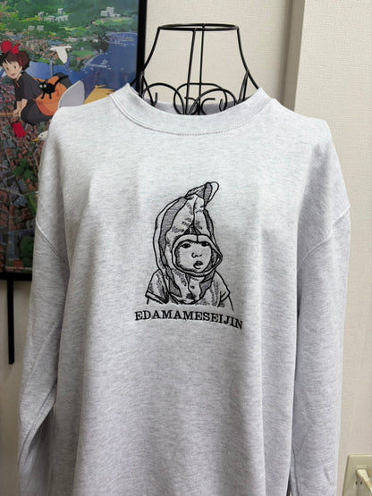 スマホ写真からつくるデッサン刺繍トレーナー