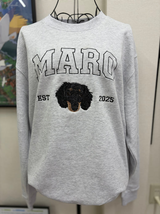 アメカジ刺繍トレーナー