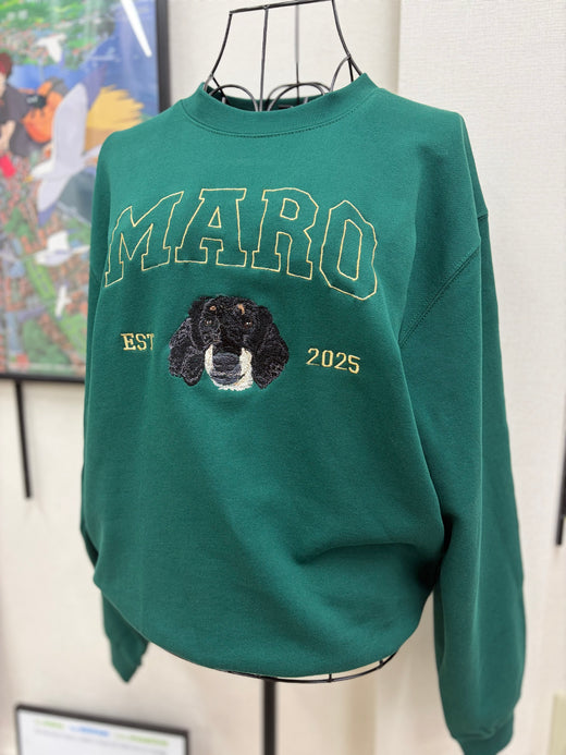 アメカジ刺繍トレーナー
