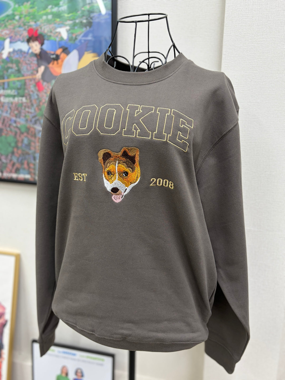 アメカジ刺繍トレーナー 着用イメージ