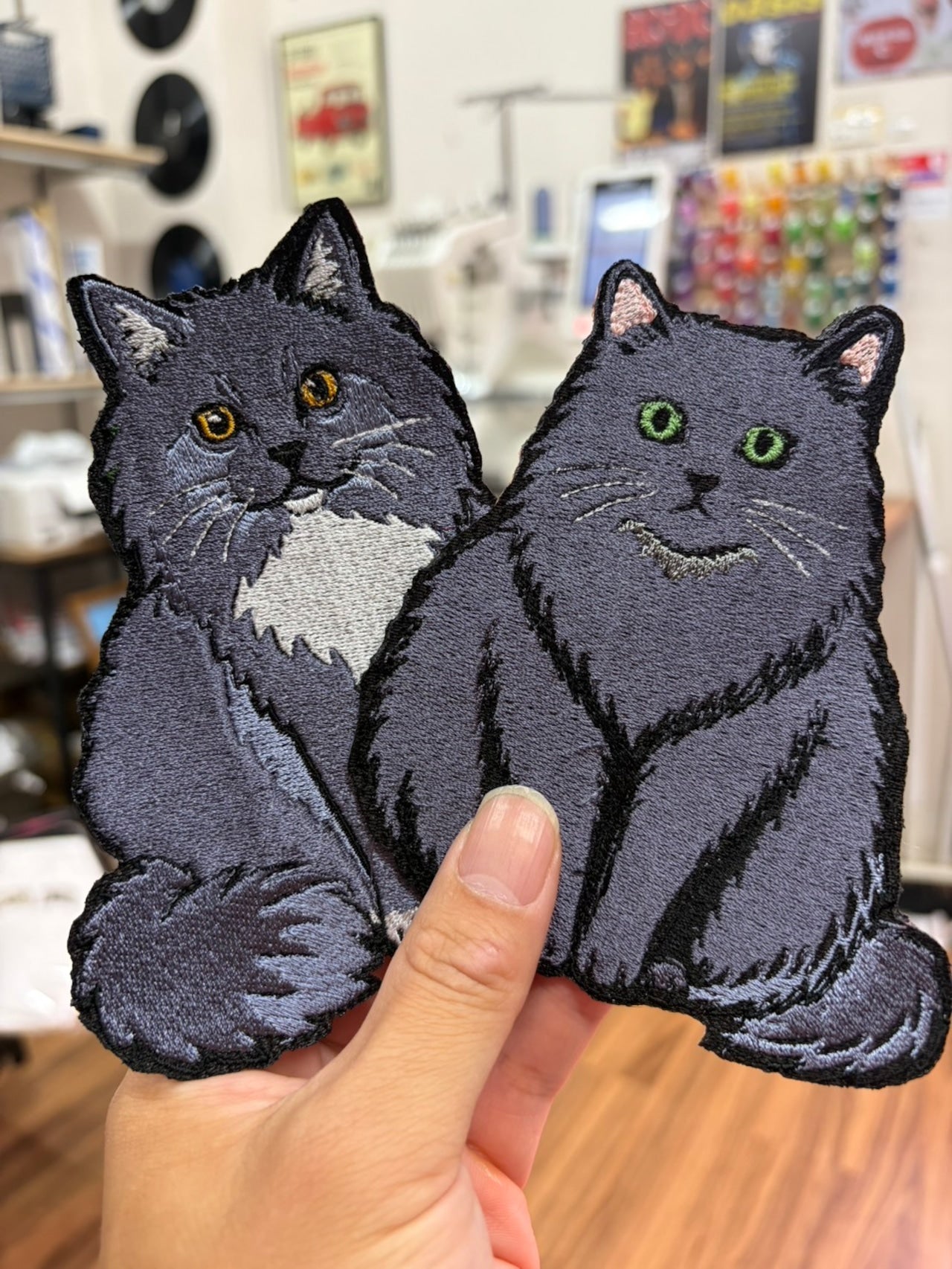 【事前相談】写真からつくるペット刺繍アイテム｜完全オーダーメイド（２匹専用）