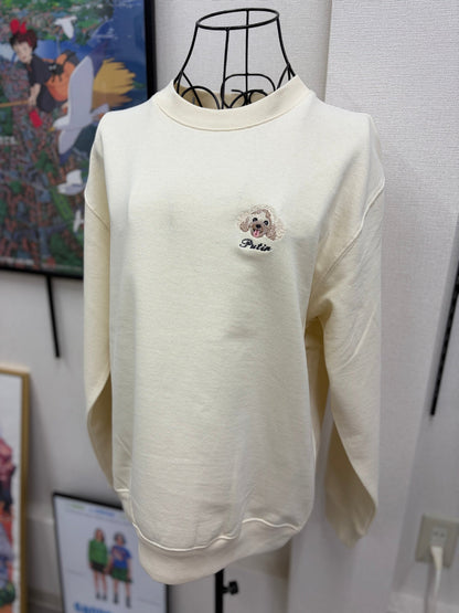 ワンポイント刺繍トレーナー 仕上がり例