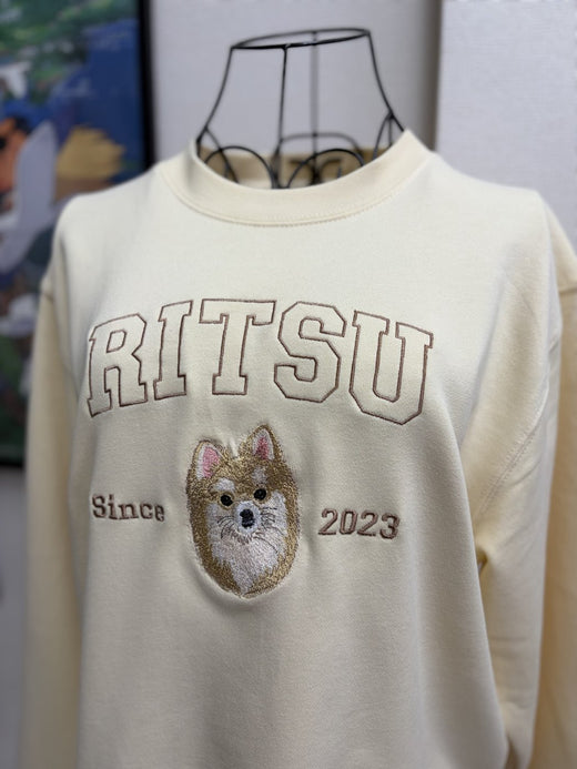 アメカジ刺繍トレーナー